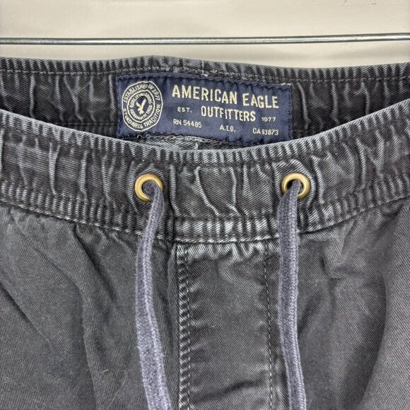 AMERICAN EAGLE Jogger Women Small Dark Gray Drawstring - Picture 5 of 6